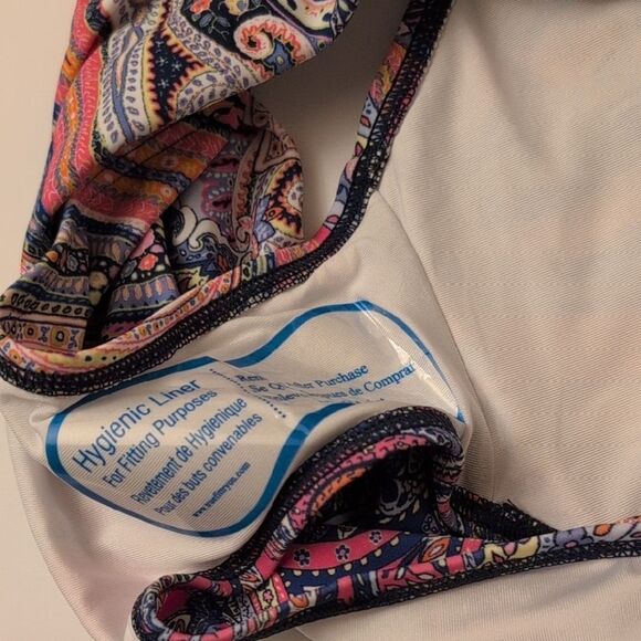 NWT Tommy Hilfiger Foldover Full Coverage Bikini Bottom Bright Paisley - Size XL - Picture 10 of 11